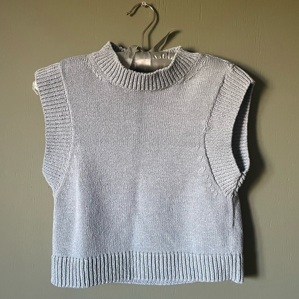 H&M Light Blue Knit Top
